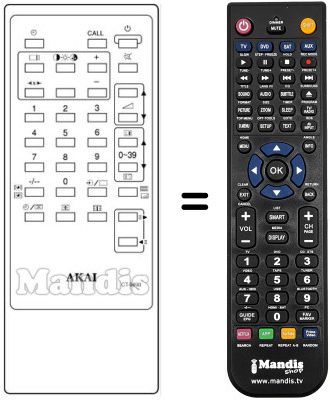 Replacement remote control CT 9498