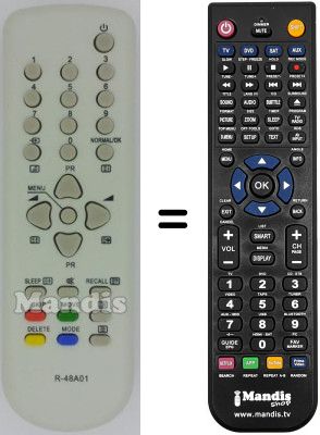 Replacement remote control R-48A01 Replacement remote control R-48A01