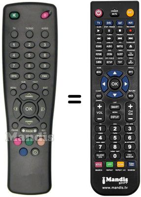 Télécommande équivalente Strong SRT 5106