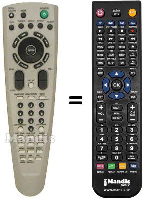 Replacement remote control Daewoo DHCX 100 E Replacement remote control Daewoo DHCX 100 E