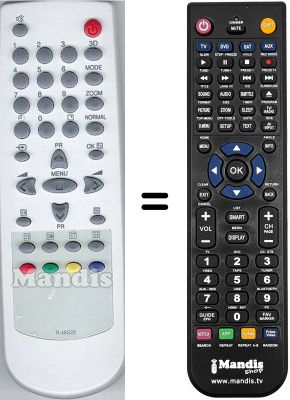 Replacement remote control Daewoo DTH 29 Replacement remote control Daewoo DTH 29