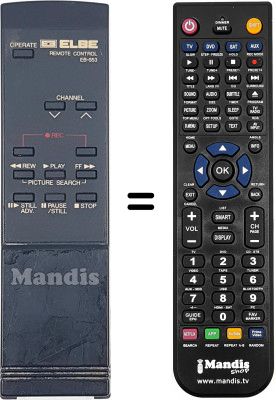 Replacement remote control EB 653