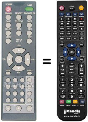Télécommande équivalente CDV EPT 1400 FR DVBT