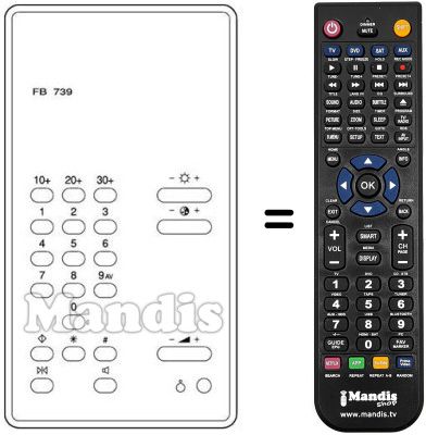 Replacement remote control FB 739