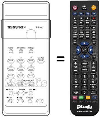 Replacement remote control FB 930