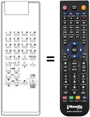 Télécommande équivalente FS 1 A