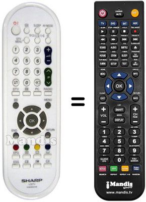 Replacement remote control GA 608 WJSB