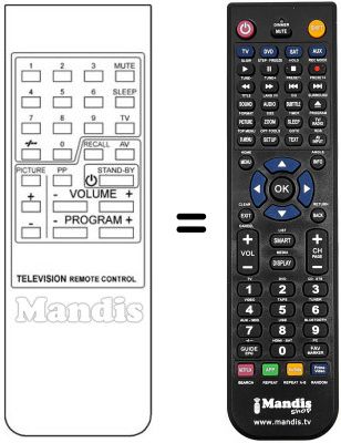 Replacement remote control GTT GTT 2020
