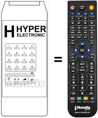 Télécommande équivalente HYPER ELECTRONIC