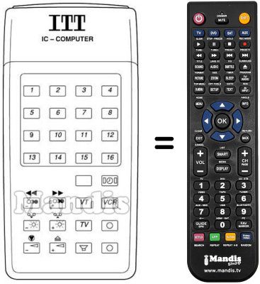 Replacement remote control IFB 14 S
