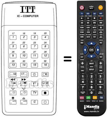 Télécommande équivalente IFB 18 C