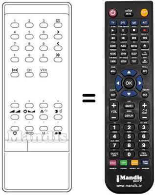 Replacement remote control INFRARED 1030S