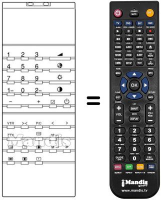 Replacement remote control 30 M