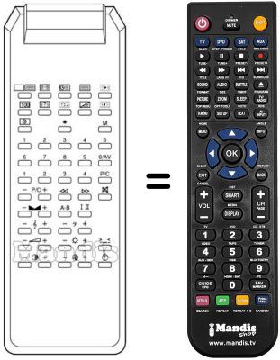 Replacement remote control IR 5515