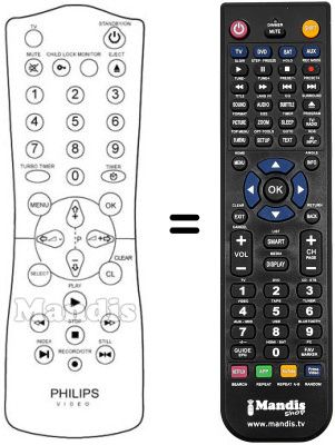Replacement remote control JP 09