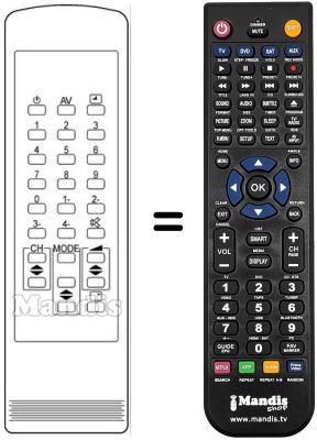 Replacement remote control KT 8346