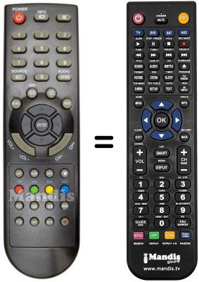 Replacement remote control Changhong LT 24F2A