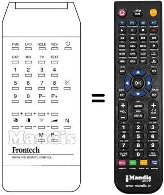 Télécommande équivalente Frontech M 2132