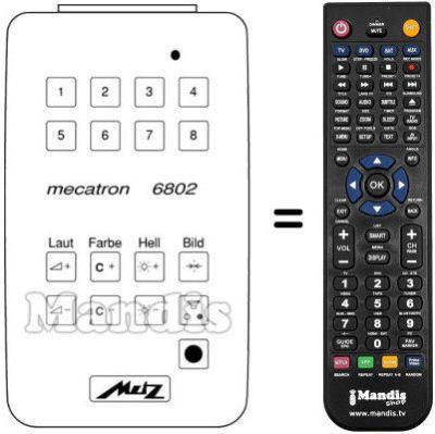 Replacement remote control MECATRON 6802
