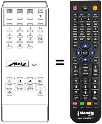 Replacement remote control MECATRON 7401