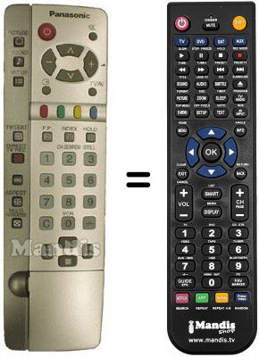 Replacement remote control Panasonic TH-42PA20
