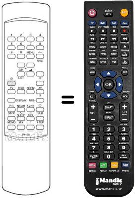 Replacement remote control P.4100