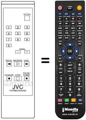 Replacement remote control PQ 10181 B-1
