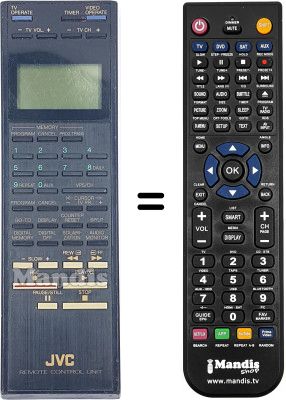 Télécommande équivalente JVC HR-D530 E