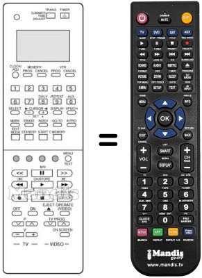 T&eacute;l&eacute;commande &eacute;quivalente PQ 10779