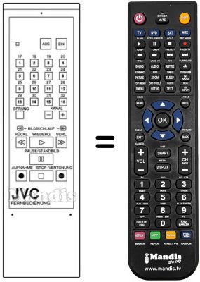 Replacement remote control PU 11099 A