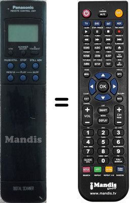 Replacement remote control Panasonic NV-J47