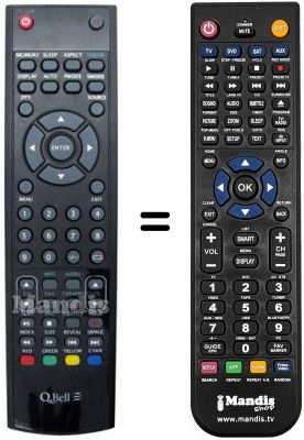 Replacement remote control Q.BELL QBT 24 DB
