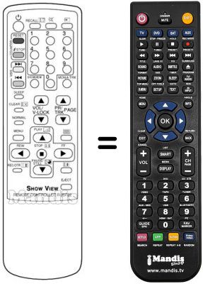 Télécommande équivalente Daewoo 21F1T2 Télécommande équivalente Daewoo 21F1T2