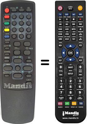 Replacement remote control Daewoo DVS 20 FBT