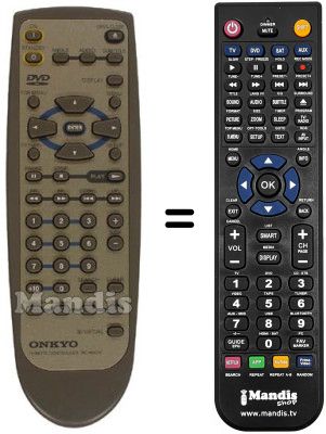 Replacement remote control RC-464 DV