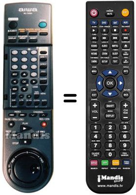 Télécommande équivalente RC-7VR01