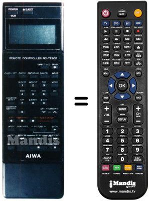 Télécommande équivalente RC-TF80P