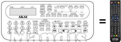 T&eacute;l&eacute;commande &eacute;quivalente RC-V966A