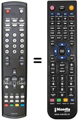 Replacement remote control Q.BELL QB 37 F-T