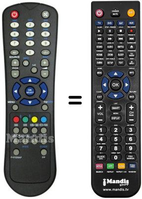 T&eacute;l&eacute;commande &eacute;quivalente Telesystem PALCO 32 / L02