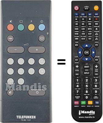 Replacement remote control Telefunken A 111 MC