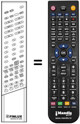 Replacement remote control RC 3008