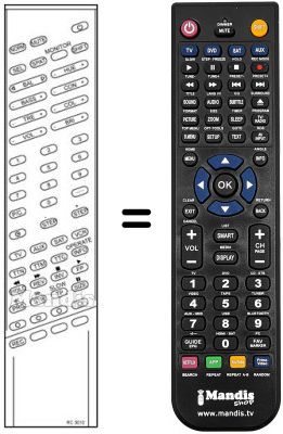 Replacement remote control RC 3010