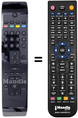 Télécommande équivalente RC 3900