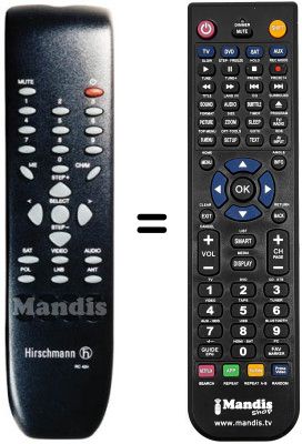 Télécommande équivalente RC 424