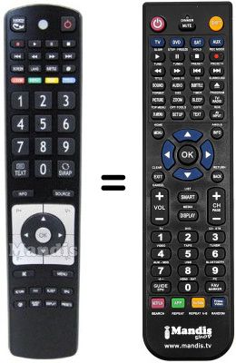 T&eacute;l&eacute;commande &eacute;quivalente RC 5110