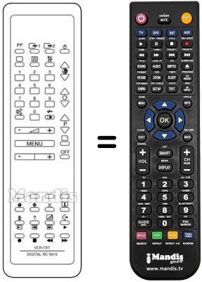 Replacement remote control RC 5915