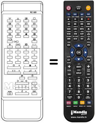 T&eacute;l&eacute;commande &eacute;quivalente RC 659