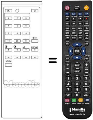 Replacement remote control RM-614