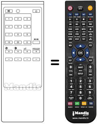Replacement remote control Sony KV-2062 MR